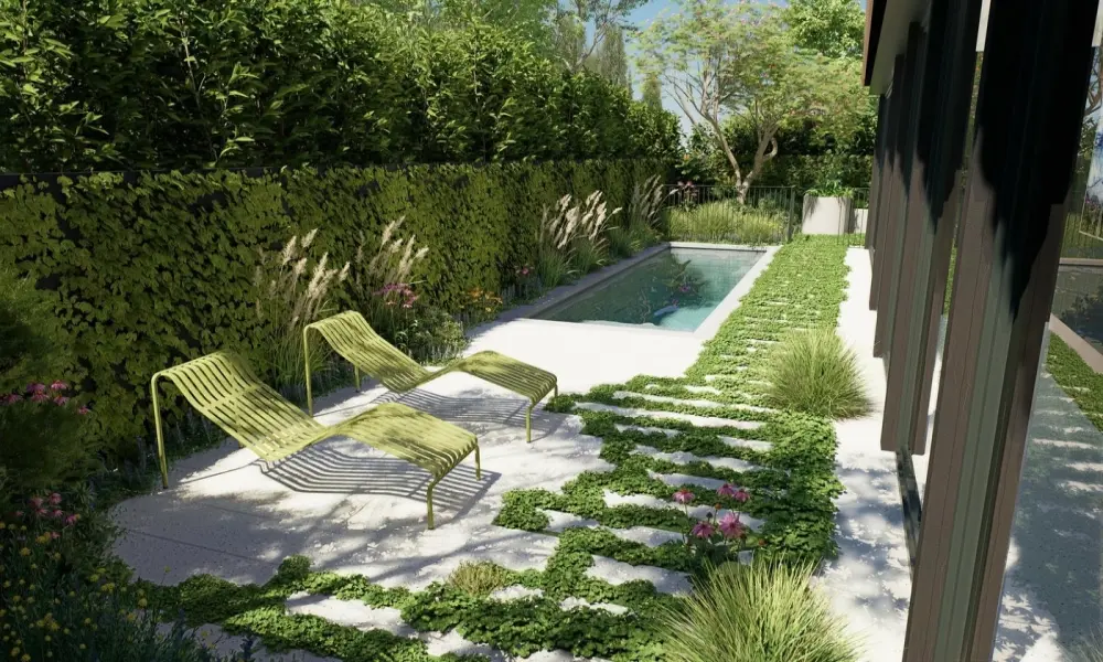 Hơn 100 ý tưởng làm lối đi sân vườn đẹp lát đá tự nhiên