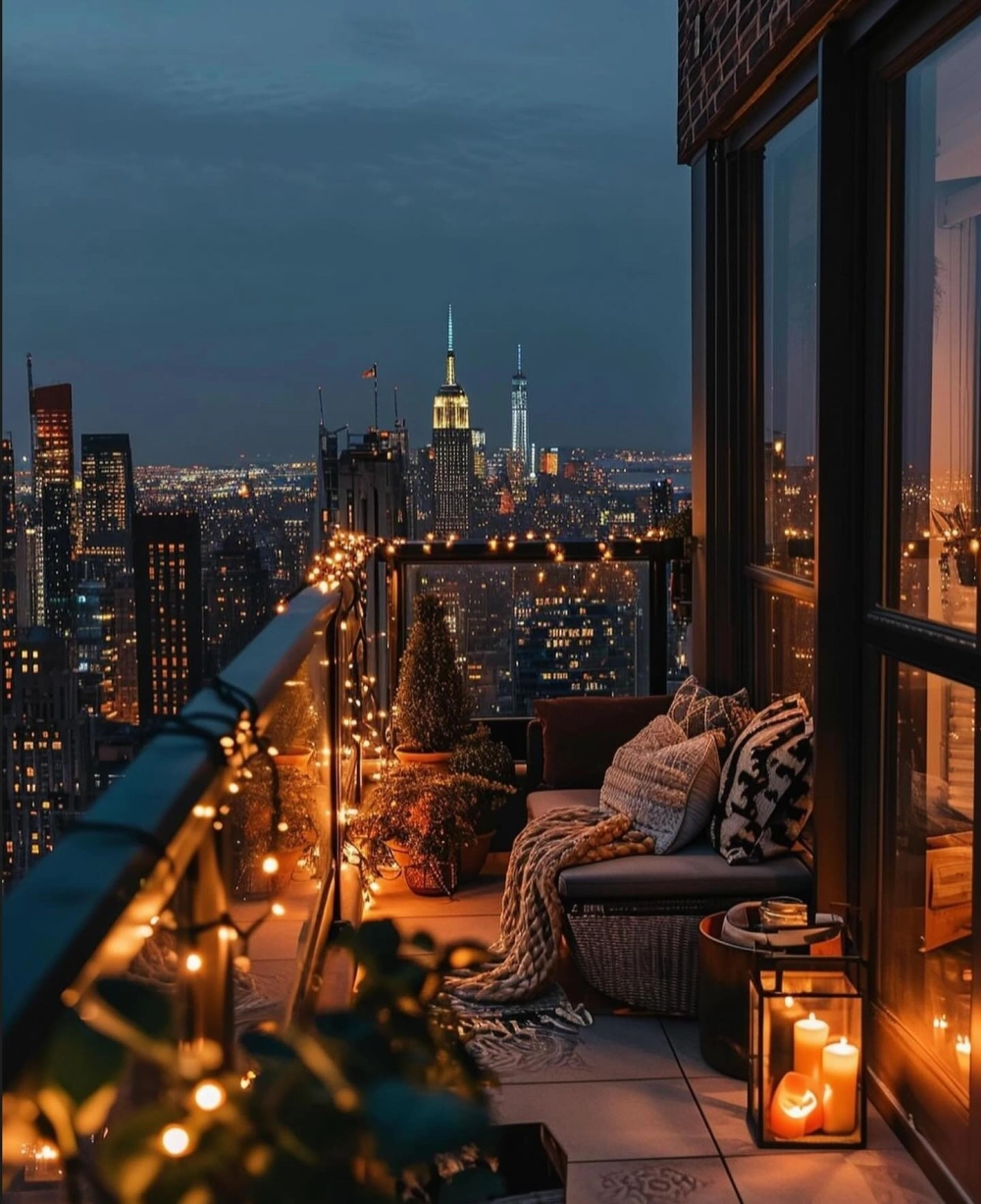 Mẫu ban công đẹp trồng hoa hồng leo rực rỡ sắc màu