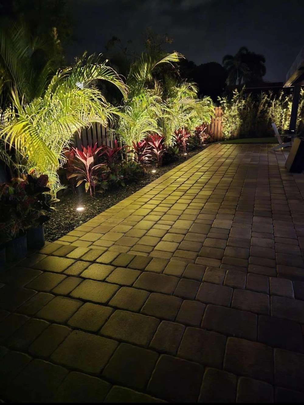 Kỹ thuật sử dụng đèn hắt cây sân vườn tạo chiều sâu cho cảnh quan