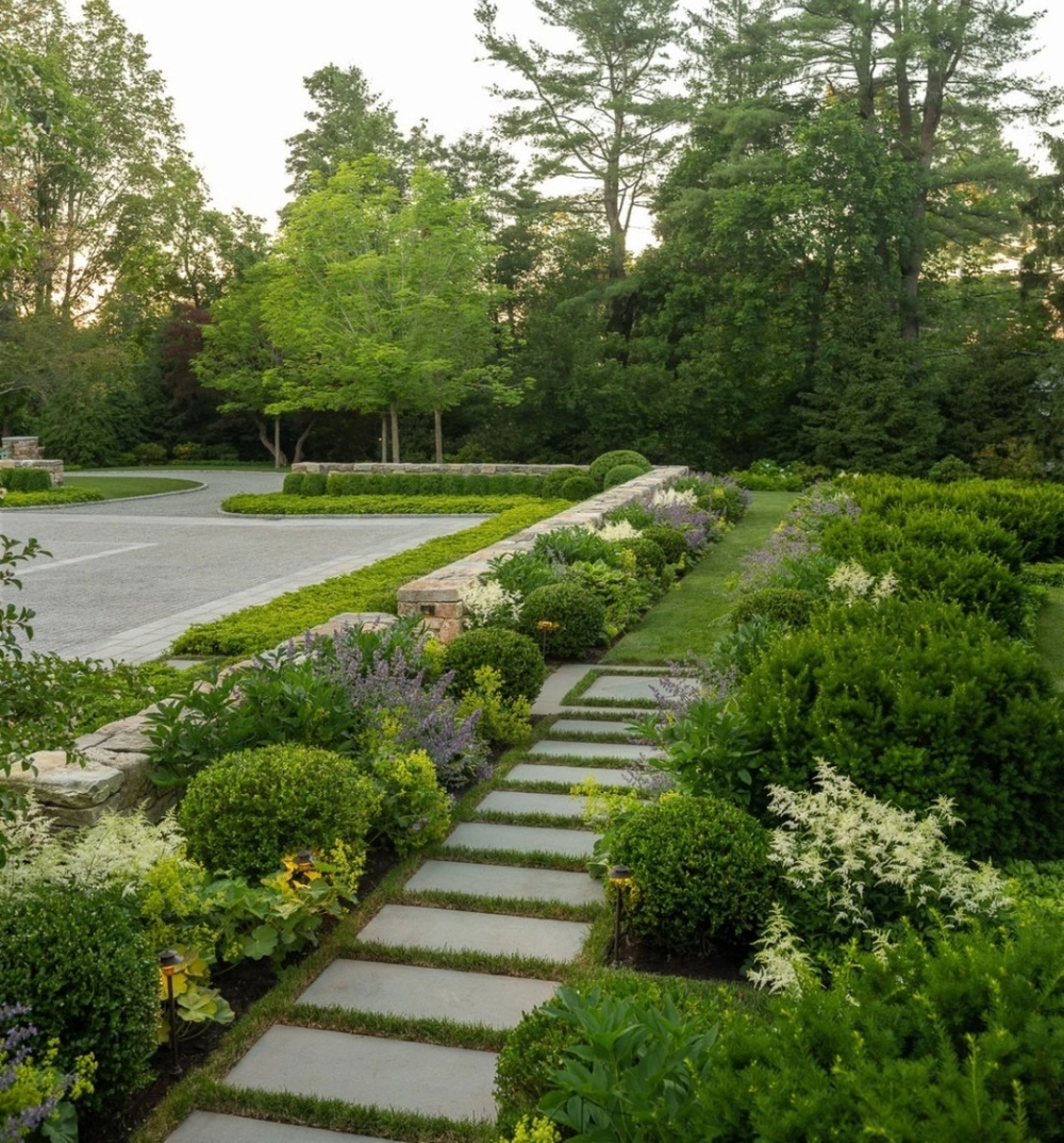 Gạch lát sân vườn 50x50 phổ biến cho sân vườn biệt thự