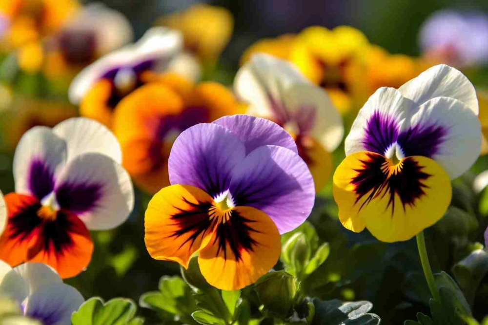 Các loại hoa păng xê đa màu sắc cuốn hút