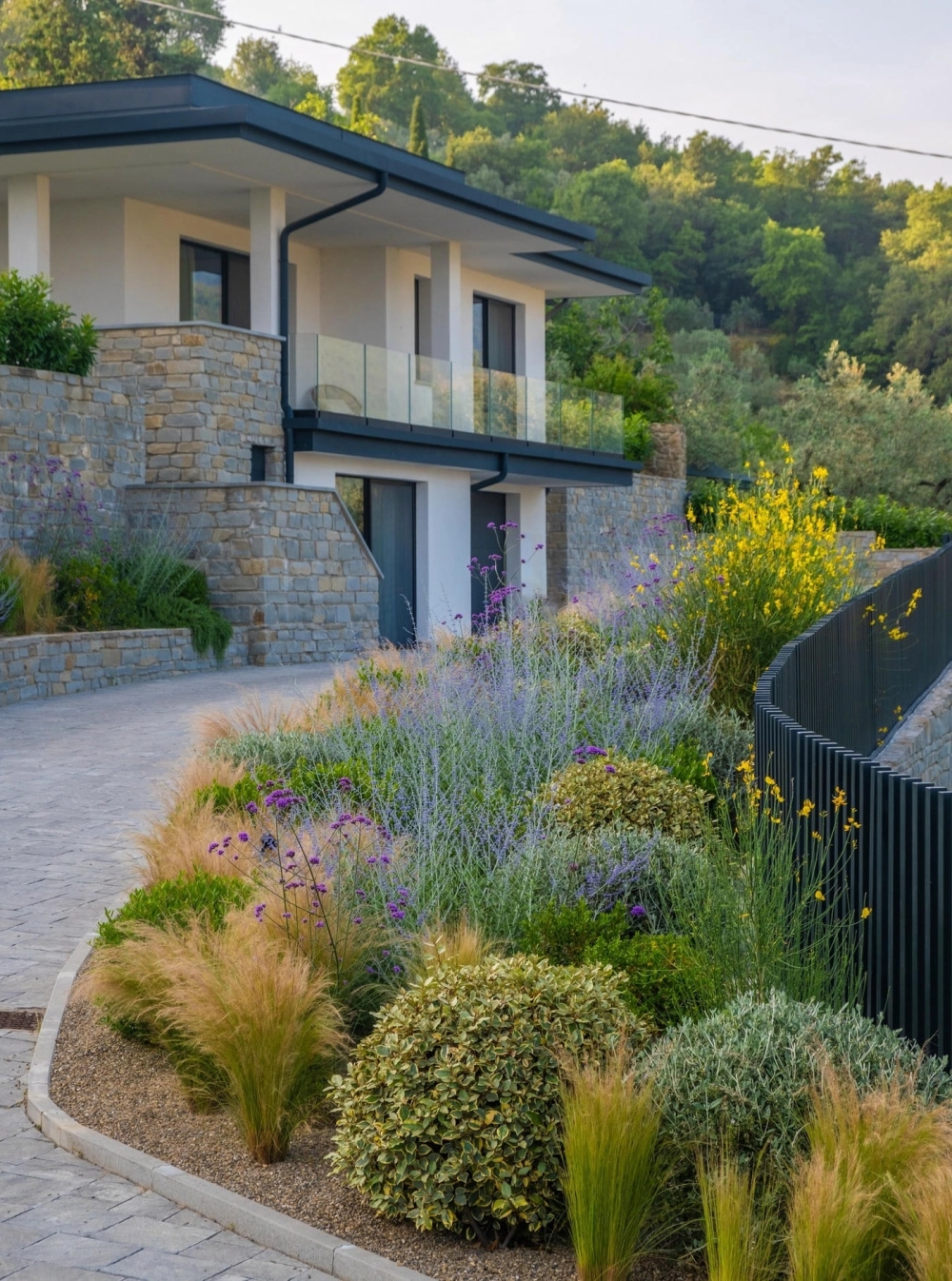 Thi công đèn chiếu sáng sân vườn tạo không gian huyền ảo ban đêm