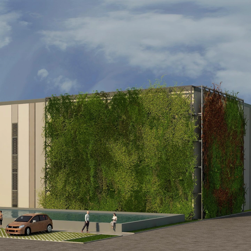 Hệ thống module tường cây xanh lắp ghép linh hoạt