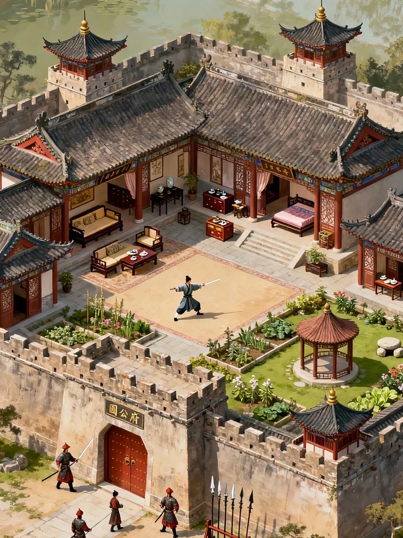 Cảnh quan ấn tượng nhờ mẫu sân vườn phong cách Trung Hoa cảnh quan