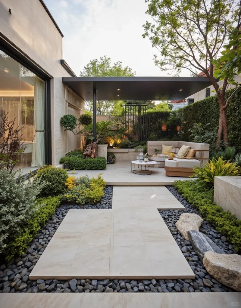 Bố cục hoàn hảo từ mẫu sân vườn phong cách Trung Hoa bố cục