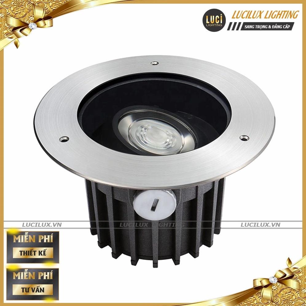 Đèn âm đất chỉnh góc LC-UGL1503 kiểu dáng gọn dùng cho sân vườn