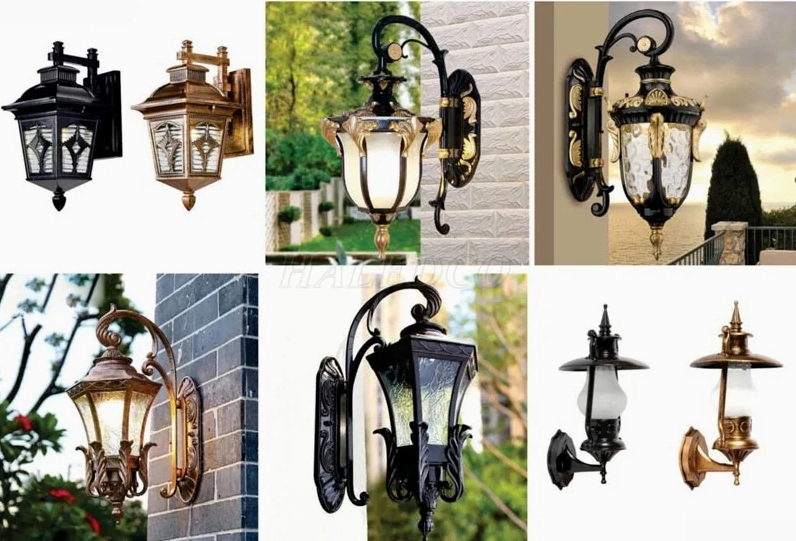Một số mẫu đèn gắn tường biệt thự với nhiều kiểu dáng đẹp cho không gian sân vườn