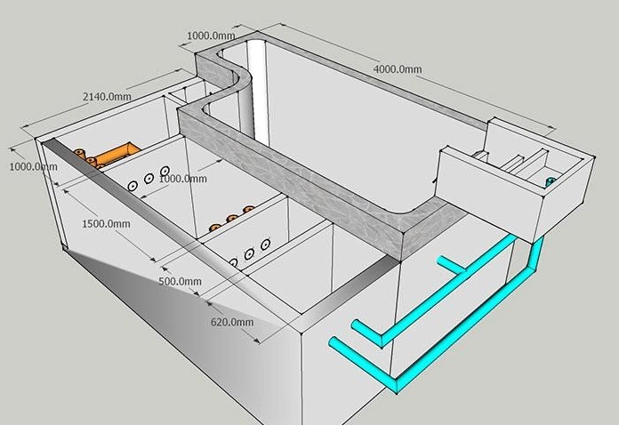 Thiết kế hồ cá Koi Nhật đúng kỹ thuật với dáng hồ mềm và không gian phù hợp để cá bơi lội