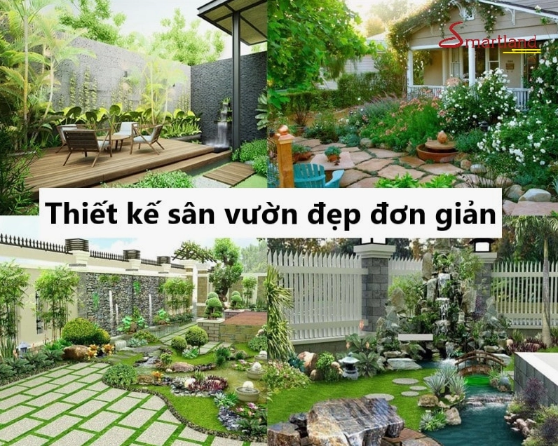 Thiết kế sân vườn đẹp đơn giản cho nhà phố với khoảng xanh dễ chăm sóc