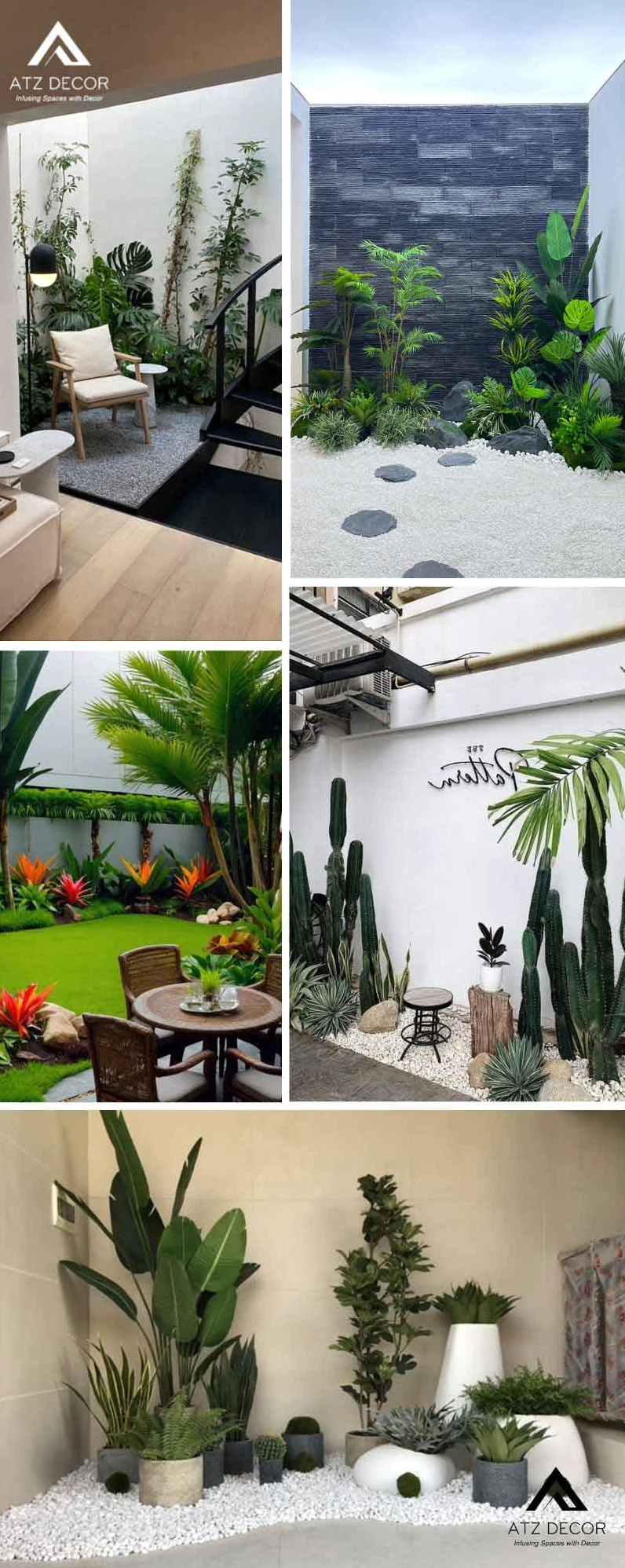 Tiểu cảnh sân vườn nhỏ đẹp phù hợp nhà phố và khoảng sân hạn chế diện tích