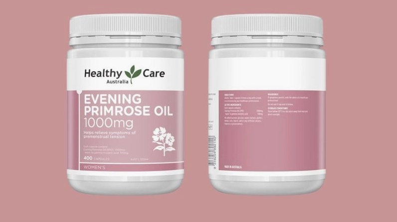 Viên uống Hoa Anh Thảo của Healthy Care trong ảnh có bao bì nổi bật và bố cục trực quan