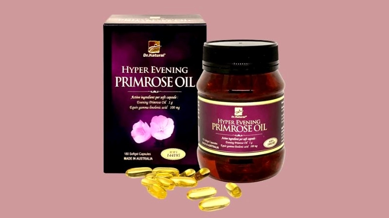Viên uống Hyper Evening Primrose Oil trong khung hình sáng, nhấn mạnh tên gọi gắn với Hoa Anh Thảo
