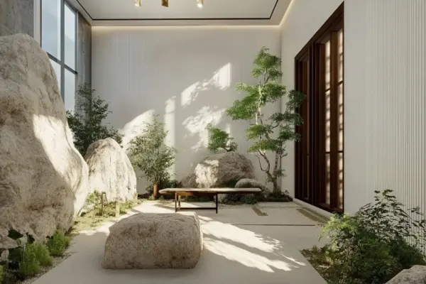 50+ Mẫu tiểu cảnh giếng trời trong nhà đẹp hút mắt nhất