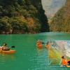 Trải nghiệm chèo thuyền Kayak trên sông Nho Quế ấn tượng