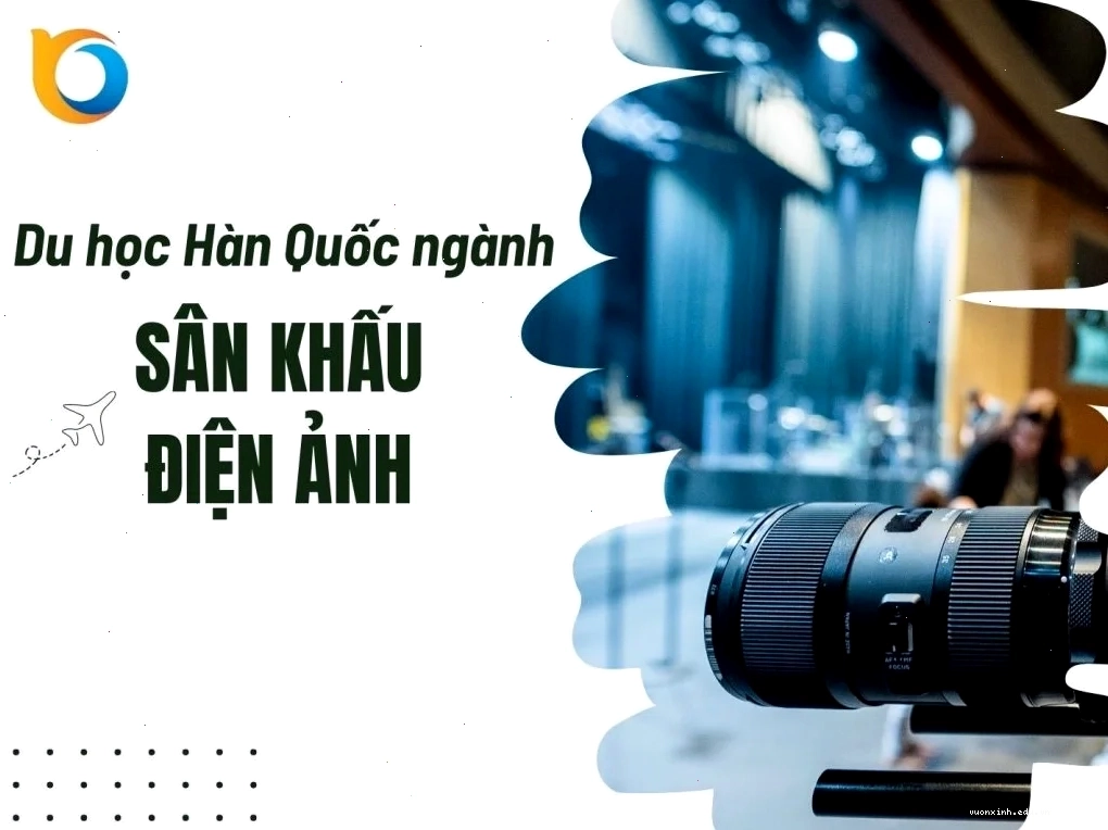 Sinh viên du học Hàn Quốc ngành sản xuất phim thực hành tại phim trường