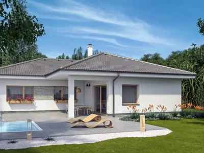 Sân vườn nhà cấp 4 đẹp xanh như miền nghỉ dưỡng